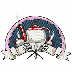 Teapots Embroidery Design 1 Teapots Embroidery Design 1